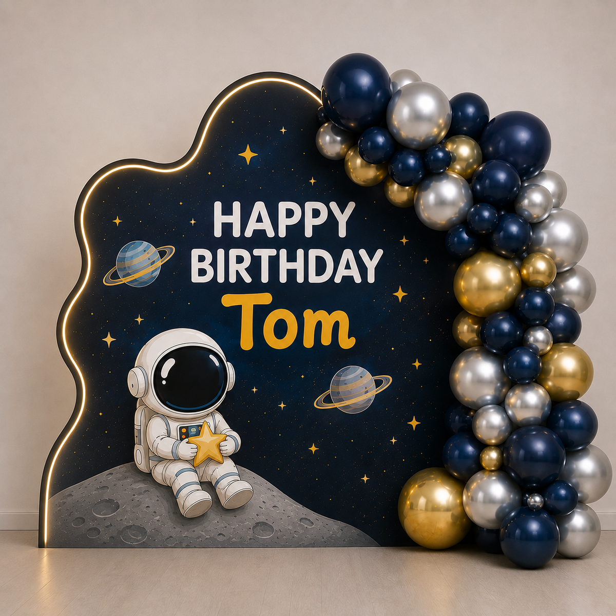 Space Theme Birthday Setup