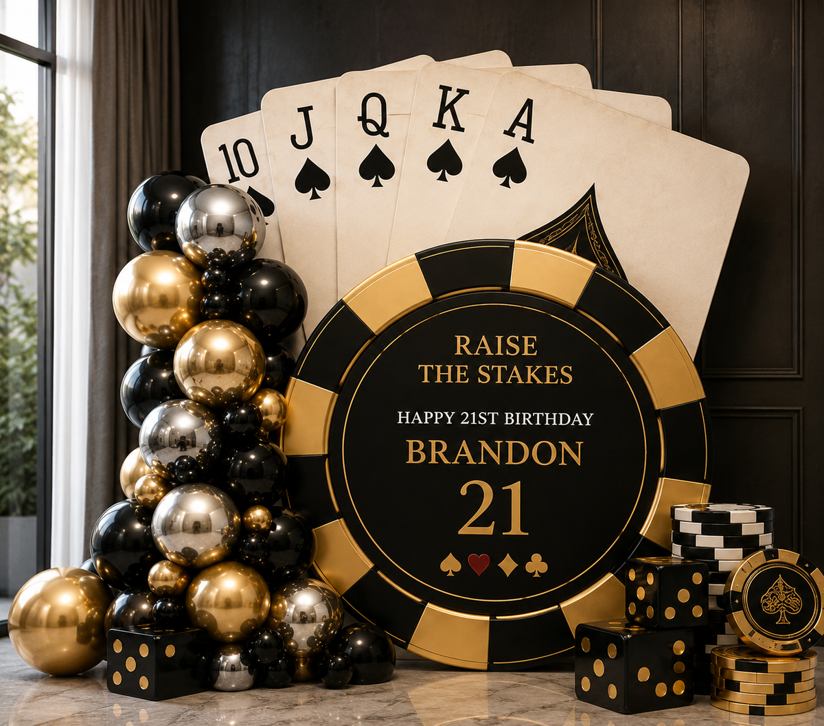 Poker theme Cards and Chip