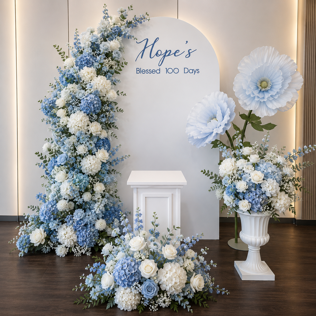 . Customisable floral setup
