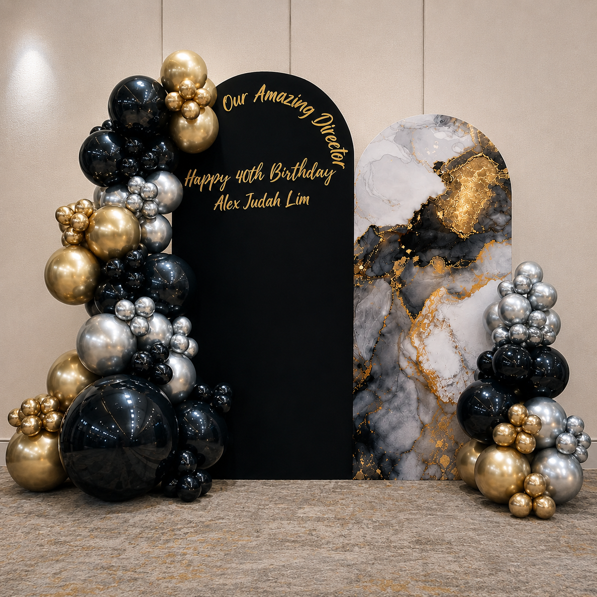 Simple Marble Noir