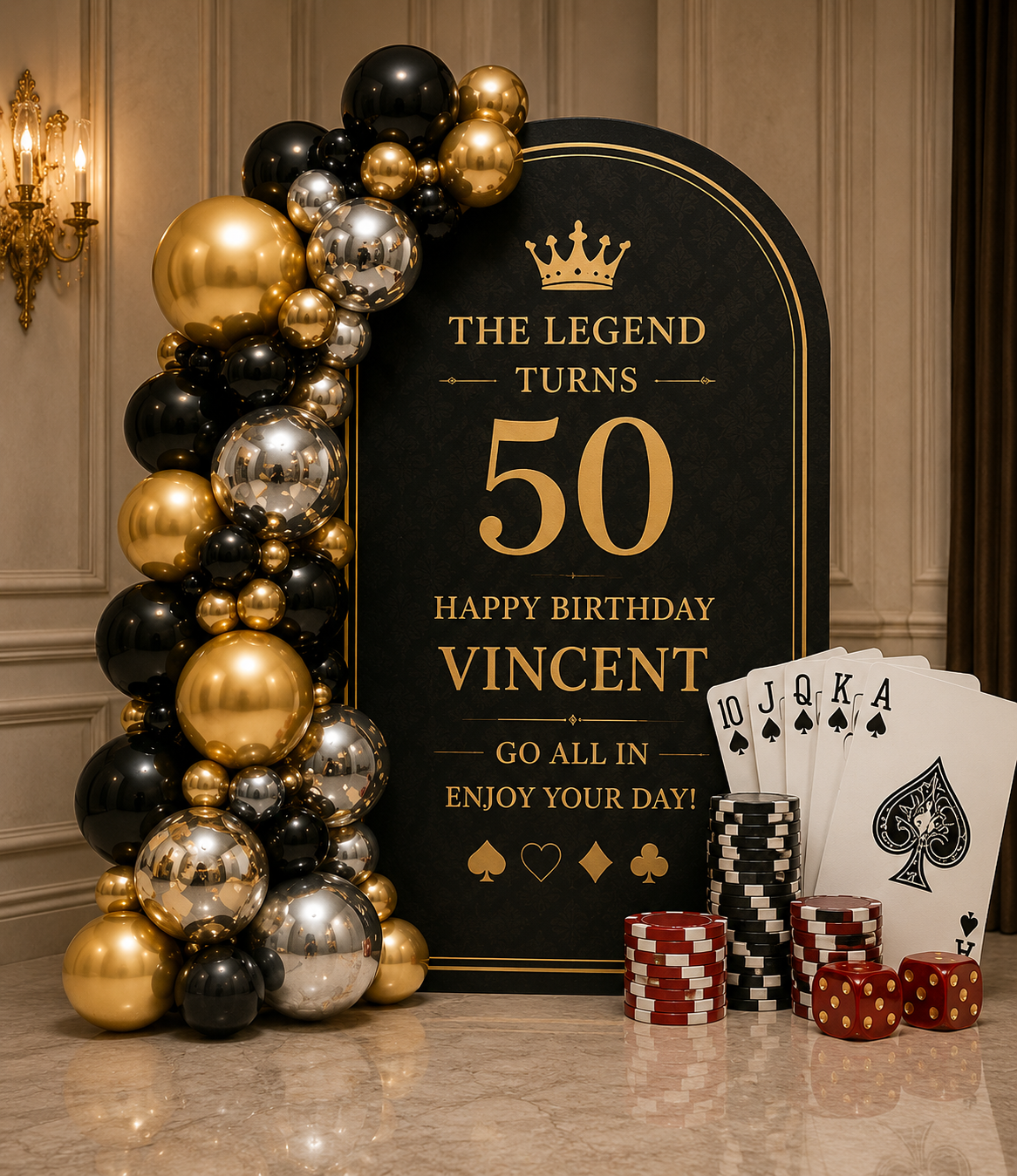 Poker theme Black