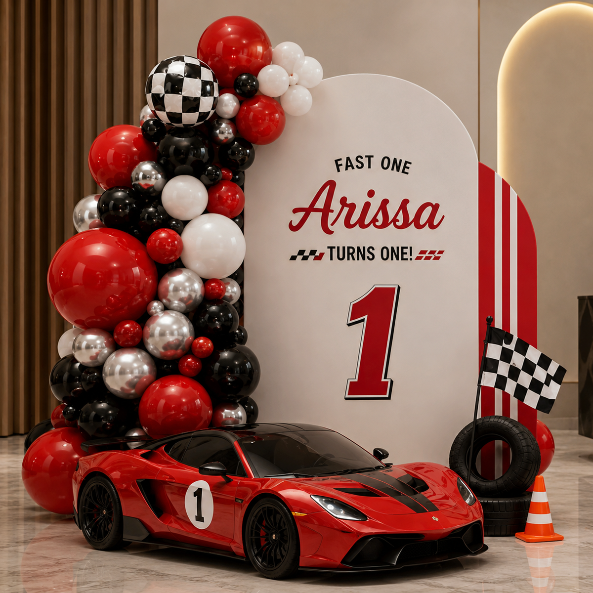 Race car theme red