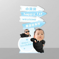 Custom baby image welcome board