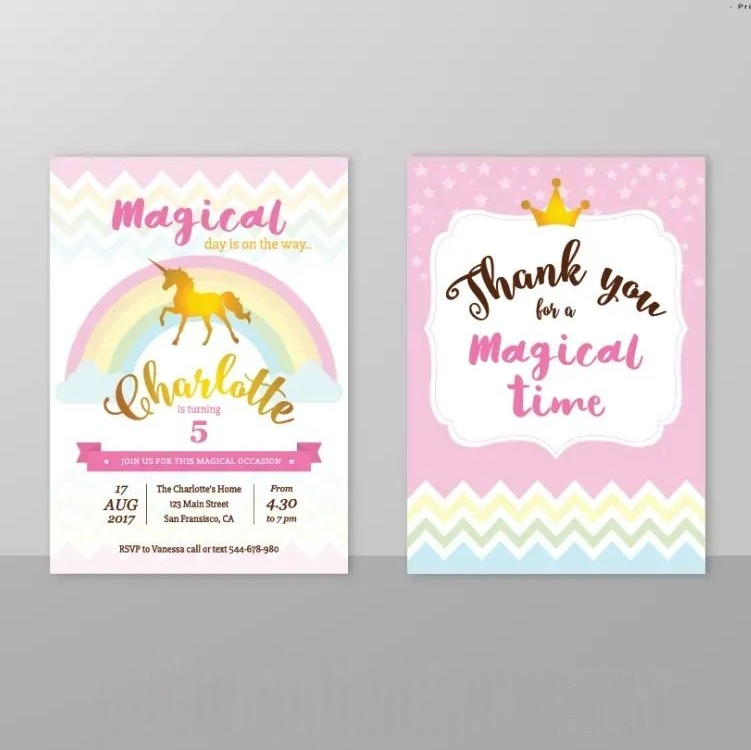 Custom welcome board unicorn