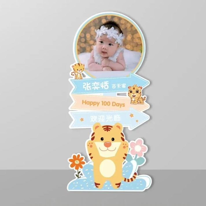 Custom welcome stand