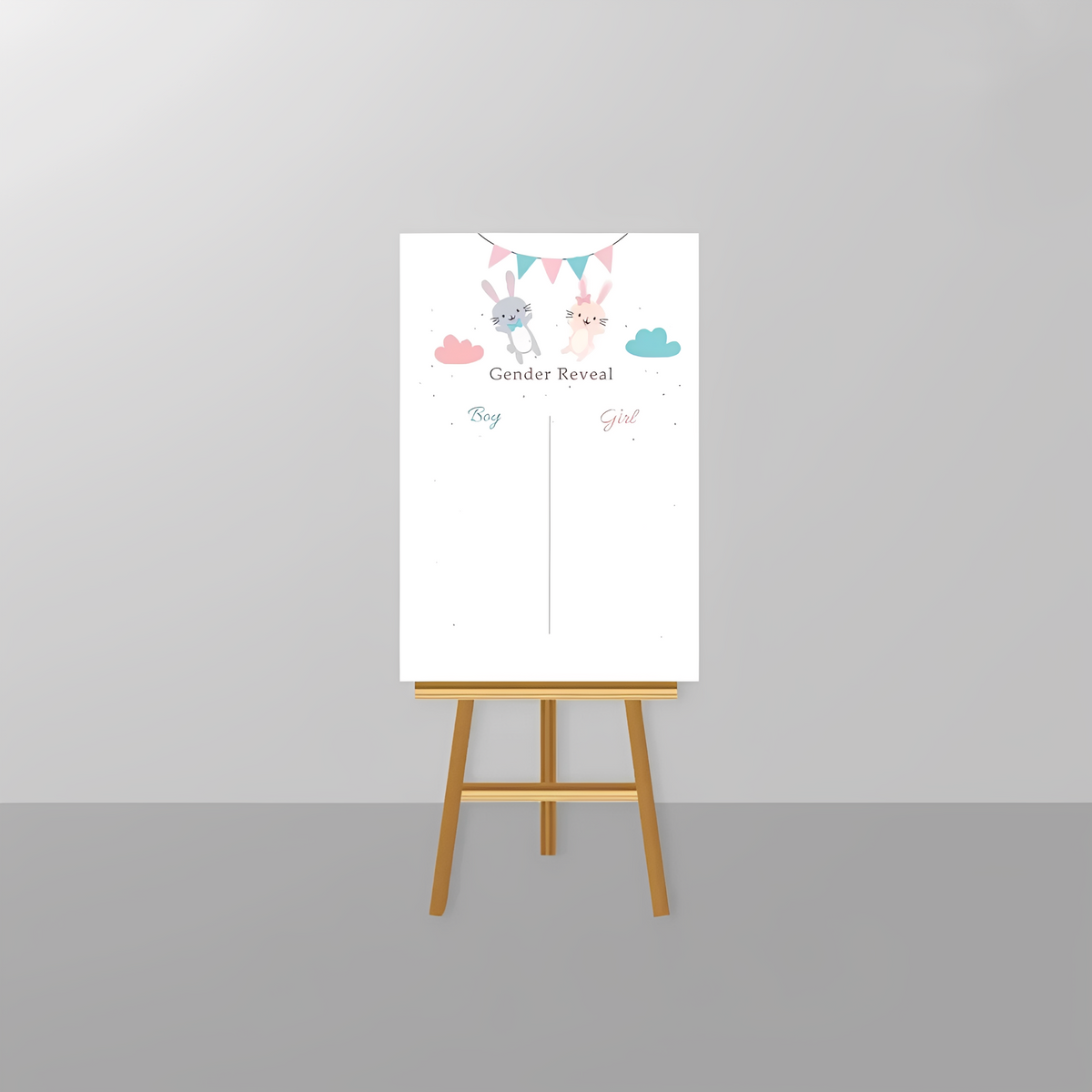 Gender Reveal Voting Board