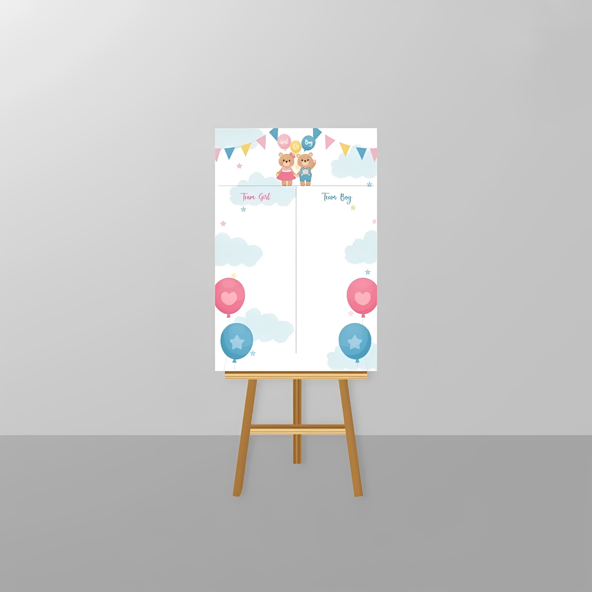 Gender Reveal Voting Board