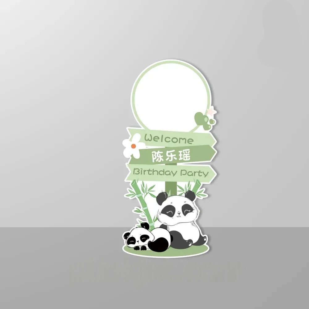 Panda theme welcome board