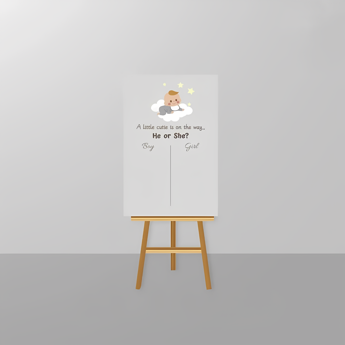 Gender Reveal Voting Board