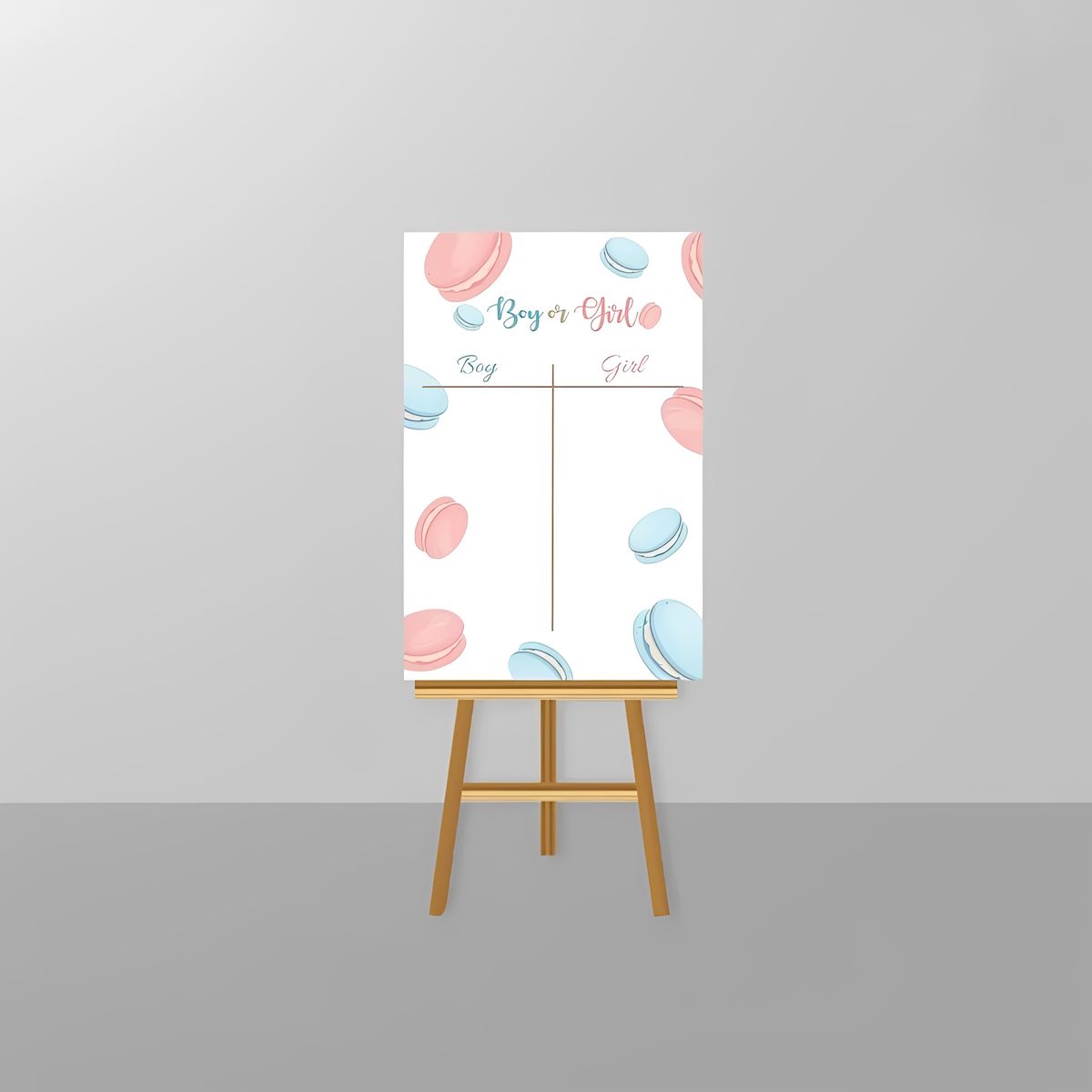 Gender Reveal Voting Board