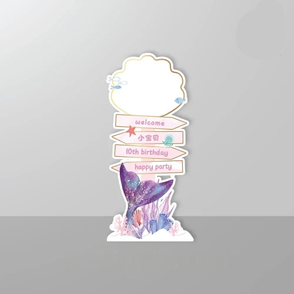 Mermaid theme welcome board