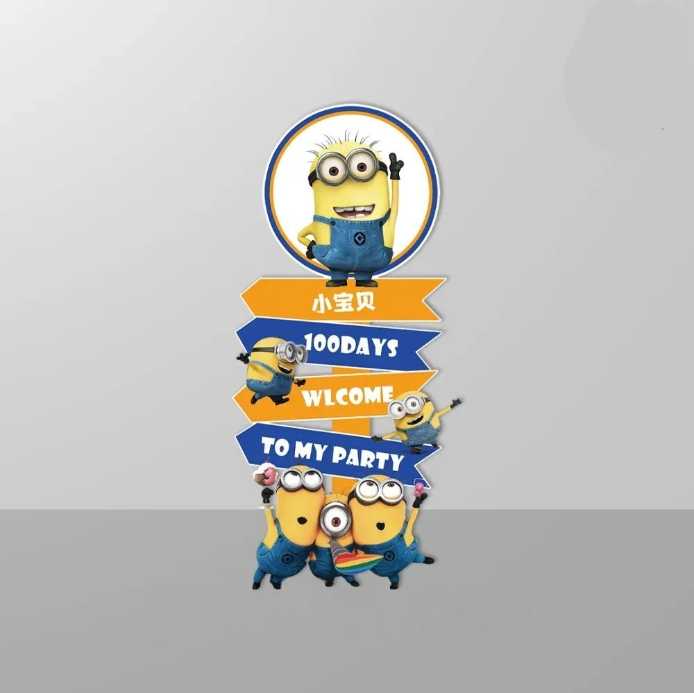 Minions theme welcome board